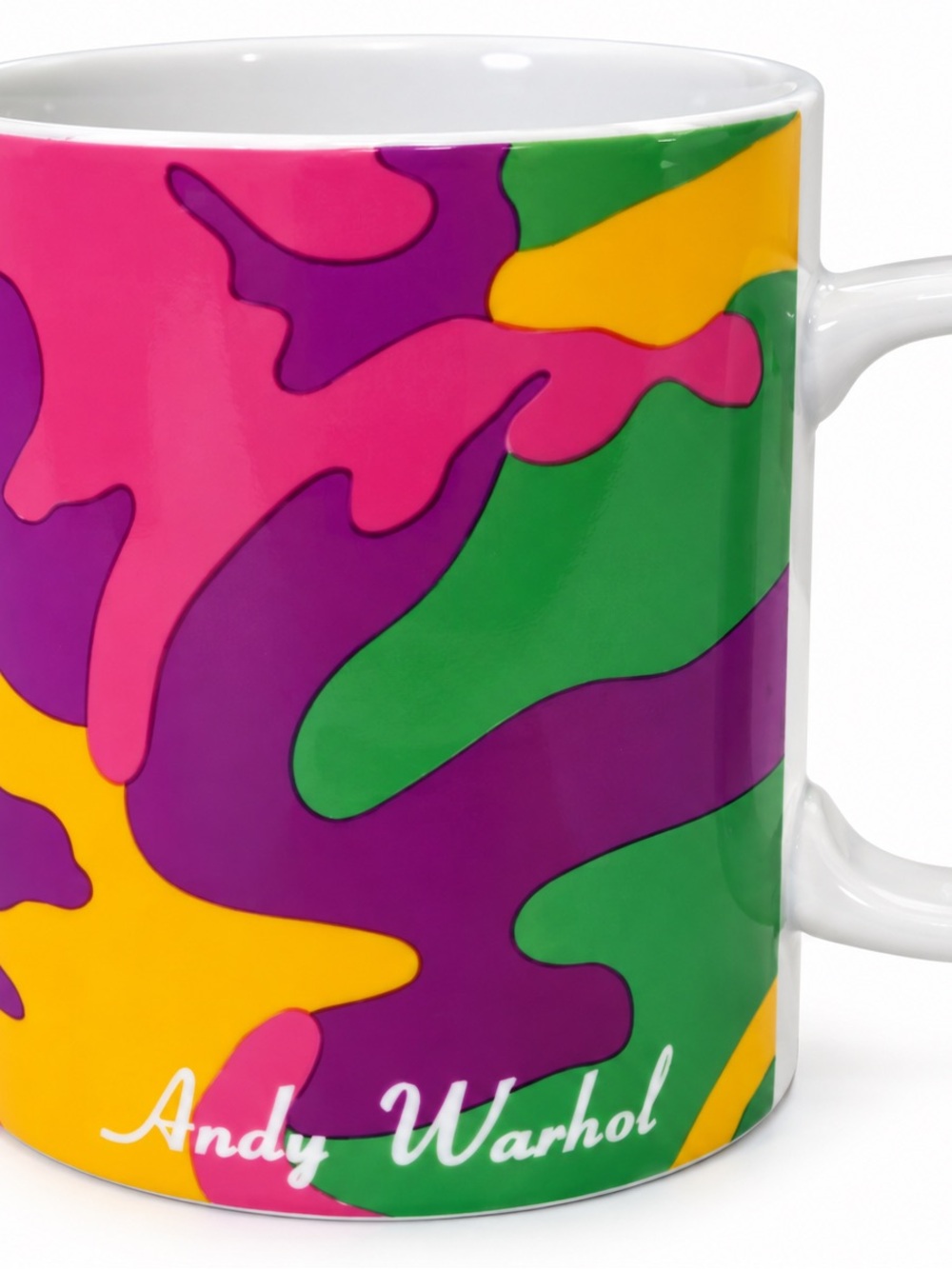 Andy Warhol Camouflage Pop Art Coffee Mug